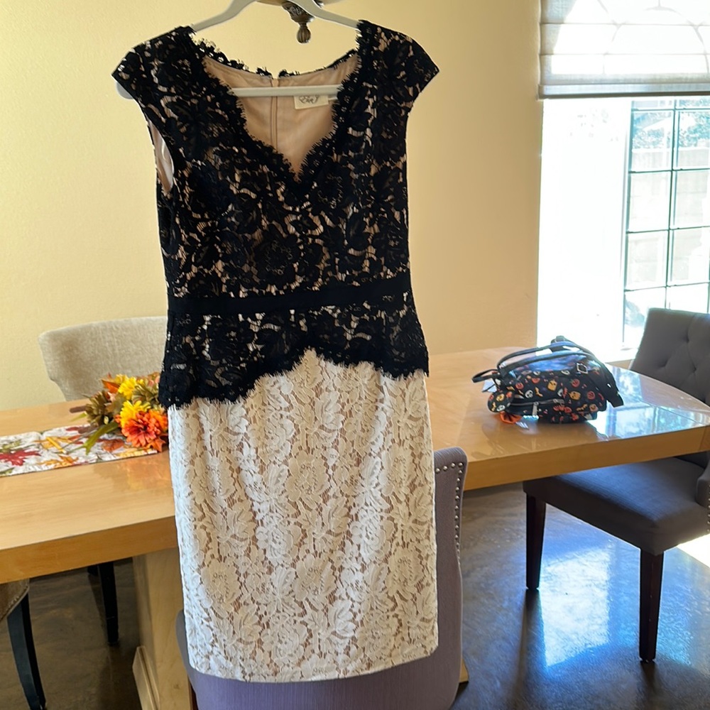 Black and white Lace vintage dress